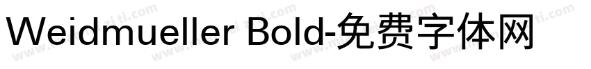 Weidmueller Bold字体转换